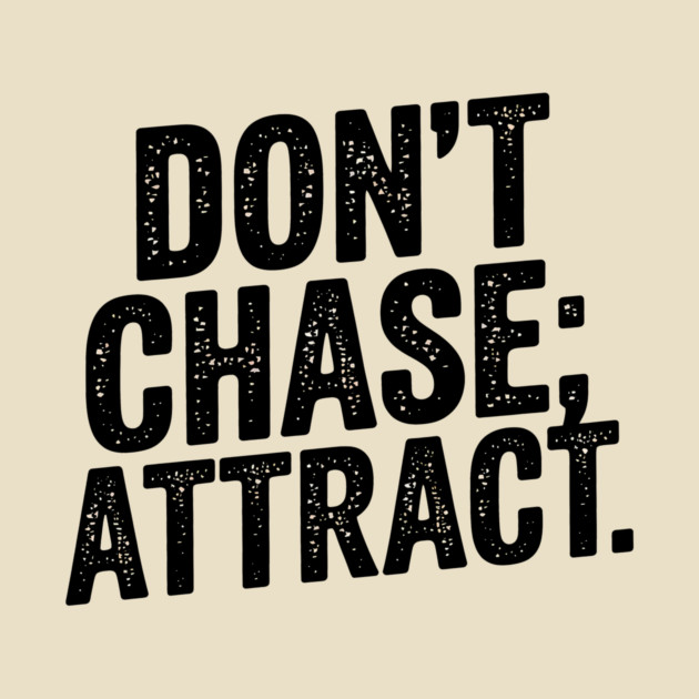 Dont chase Attract, mindset shift by logiamerch
