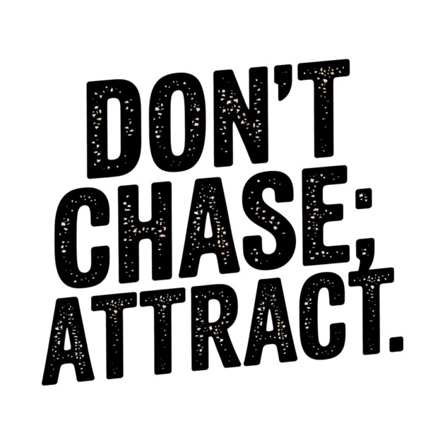 Dont chase Attract, mindset shift by logiamerch