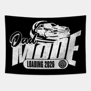 New Dad To Be Dad Mode Loading 2026 Racing Car Dad Racer Tapestry