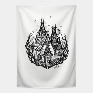 Haunted House Tapestry