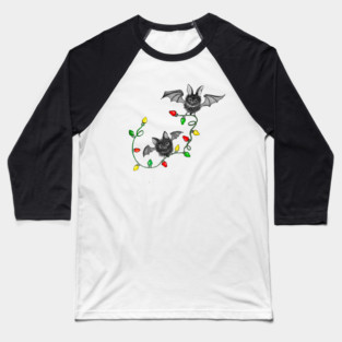 Christmas Bats Baseball T-Shirt