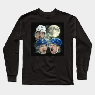 Three Auston Matthews Moon | Toronto Maple Leafs Long Sleeve T-Shirt