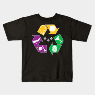 Recycle Mardi Gras Kids T-Shirt