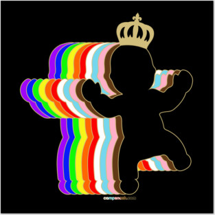 Rainbow King cake baby Posters and Art