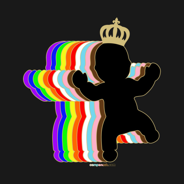 Rainbow King cake baby by campsnash