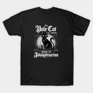 The Yule Cat Jolakotturinn Christmas Cat T-Shirt