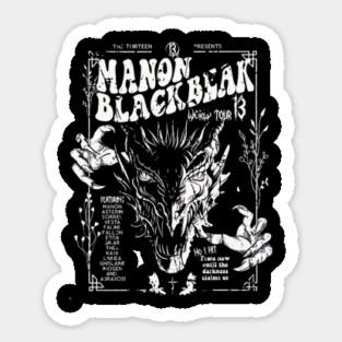 Book Vintage Dragon Sticker