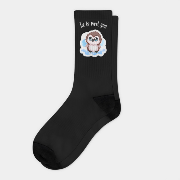 Ice to Meet You Penguin Socks by TurnEffect