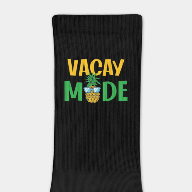 Vacay Mode T-Shirt - Summer Pineapple Vacation Graphic Tee by Urbanprint