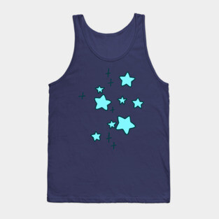Blue Stars and Sparkles Tank Top