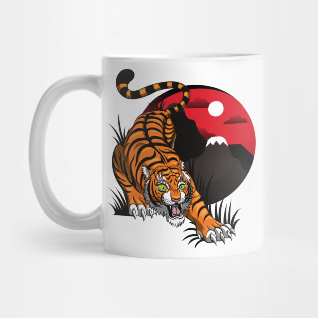 Tiger Mountain T-Shirt - Bold Wildlife Nature Graphic Tee by Urbanprint