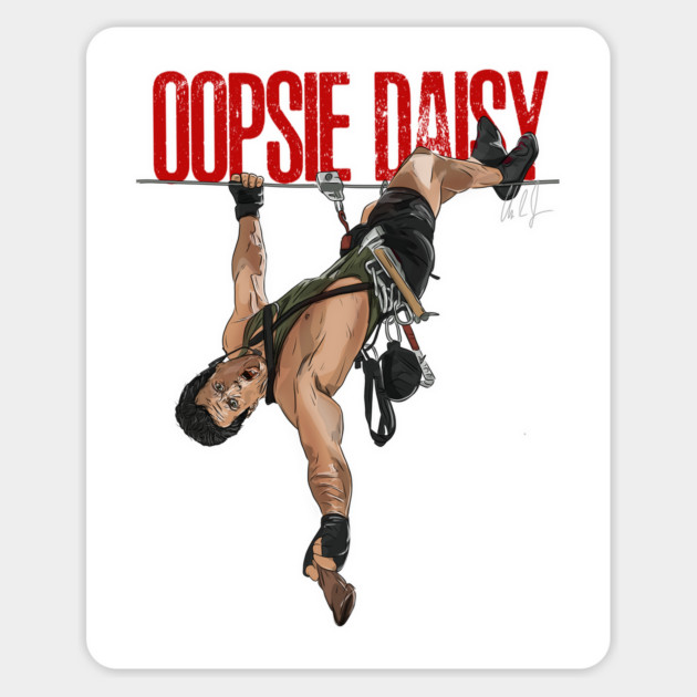 Cliffhanger: Oopsie Daisy Magnet by 51Deesigns