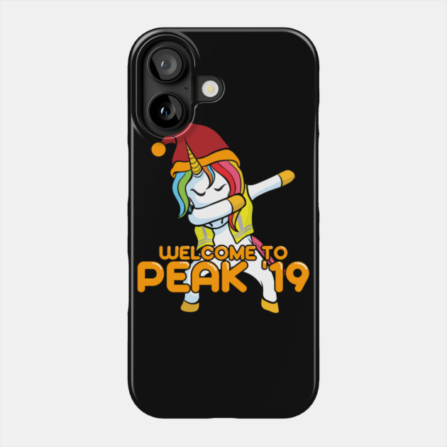 Dabbing Unicorn Welcome to Peak 19 Swagazon Phone Case by belownormal