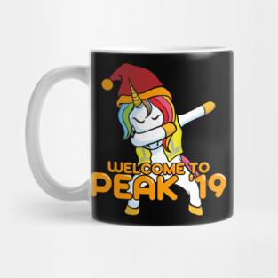 Dabbing Unicorn Welcome to Peak 19 Swagazon Mug