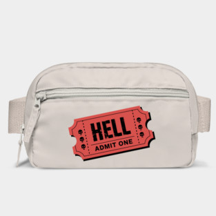 Admit One Hell Ticket Edgy Creepy Gothic Vibes Bag