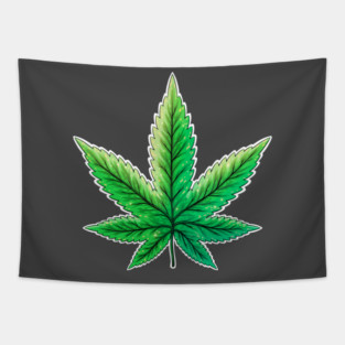 Weed leaf Tapestry