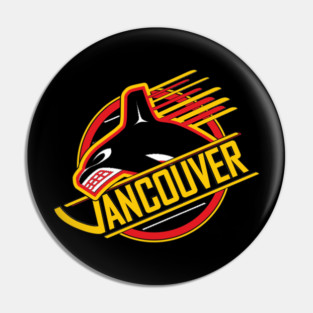 RARE Vancouver Hockey  Retro Canucks Classic Pin