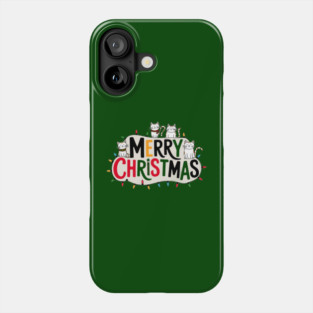 Merry Christmas Cats Phone Case
