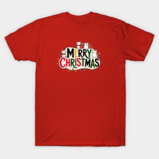Merry Christmas Cats T-Shirt