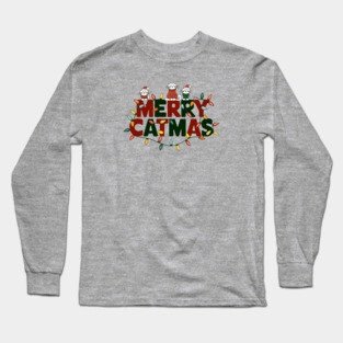 Merry Catmas Long Sleeve T-Shirt