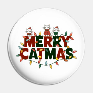 Merry Catmas Pin