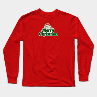 Merry Christmas Cat Long Sleeve T-Shirt
