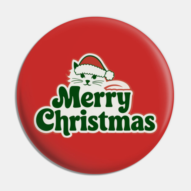 Merry Christmas Cat Pin by Pete the Cat Guy
