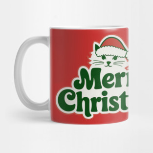 Merry Christmas Cat Mug