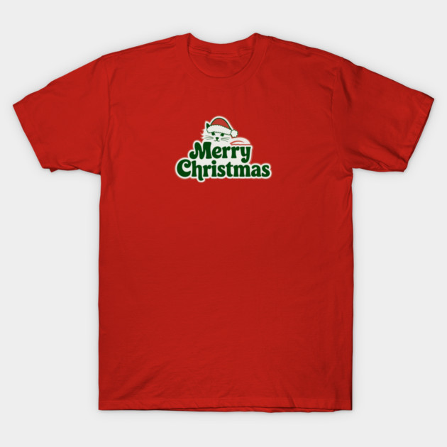 Merry Christmas Cat T-Shirt by Pete the Cat Guy