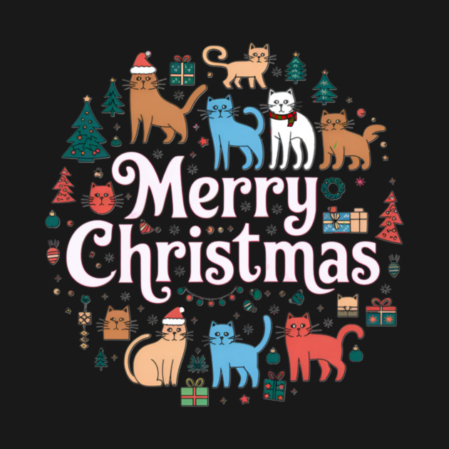 Merry Christmas Cats by Pete the Cat Guy