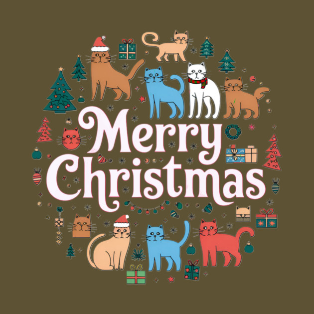 Merry Christmas Cats by Pete the Cat Guy