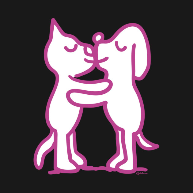 Cat & Pooch Smooch - JoKoBo by JoKoBo