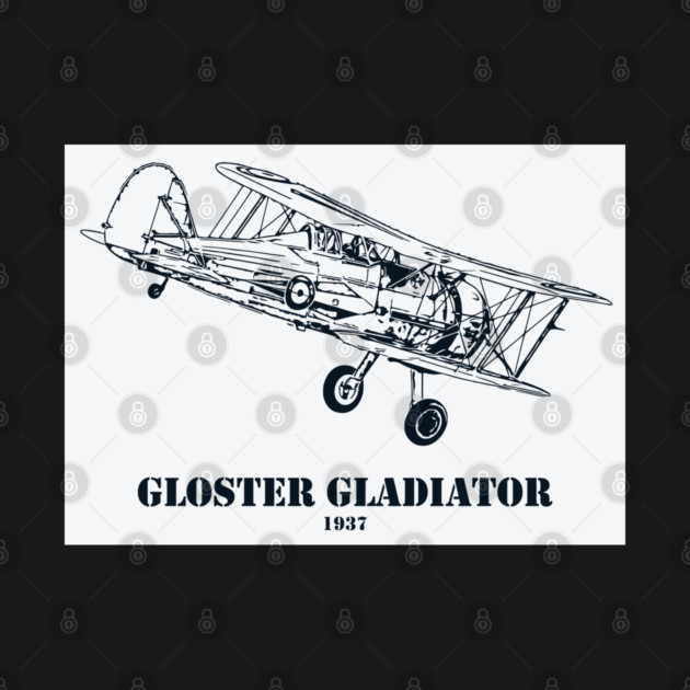 Gloster Gladiator WWII British Biplane Fighter by Lakeric
