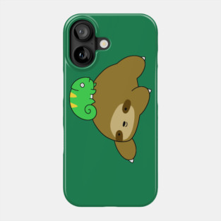 Sloth and Little Chameleon Phone Case