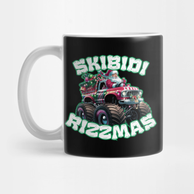 Skibidi Rizzmas Monster Truck by Creatifly Graphic Tees