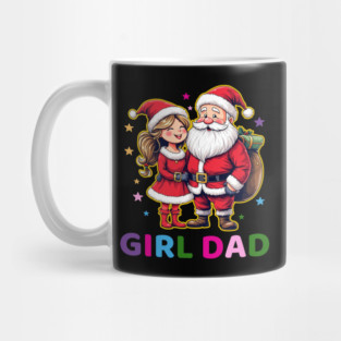 Girl Dad Santa Claus Mug