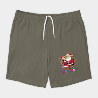 Girl Dad Santa Claus Shorts