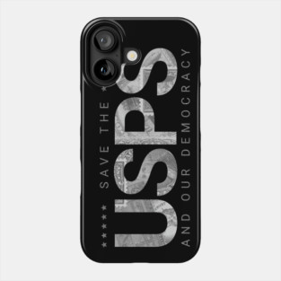 gray save the usps Phone Case