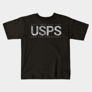 gray save the usps Kids T-Shirt