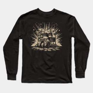 Rush Band: Neil Peart drummer Long Sleeve T-Shirt