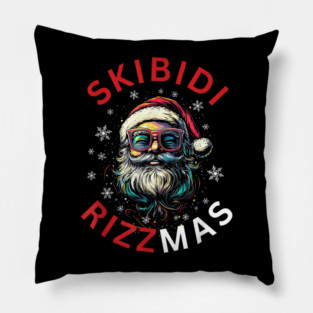 Skibidi Rizzmas Long Sleeve Pillow