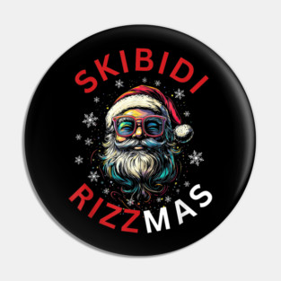 Skibidi Rizzmas Long Sleeve Pin