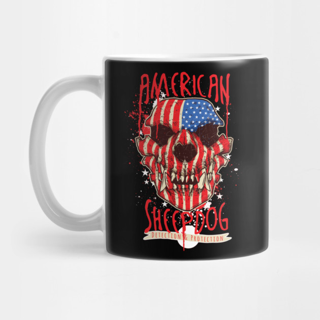 American Sheepdog T-Shirt - Patriotic Canine Lover Design by Urbanprint