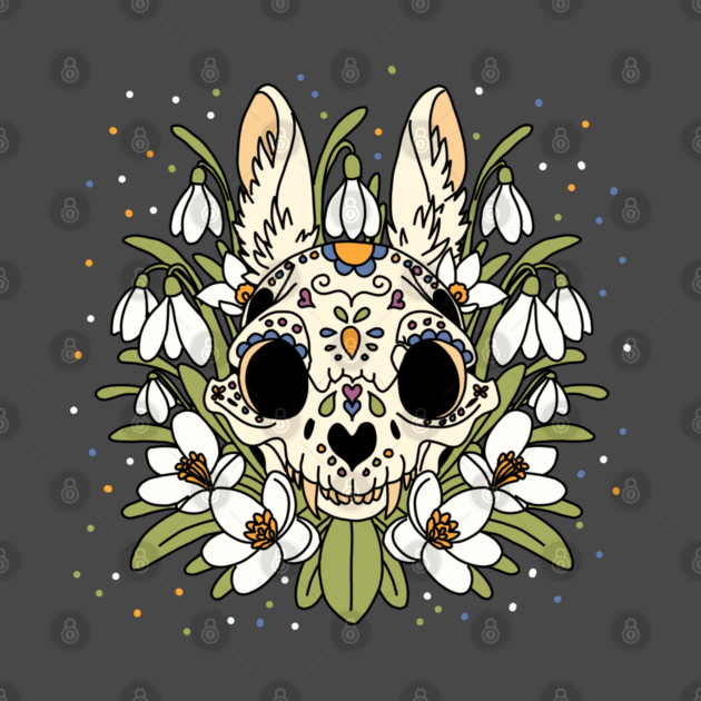 January's Snowdrop & Rabbit Skull by H. R. Sinclair