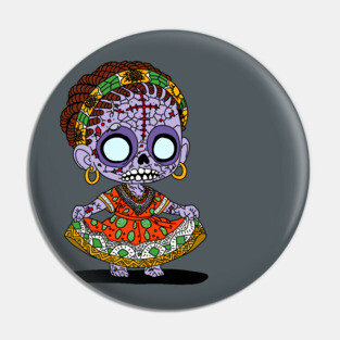 Cute Angolan Zombie Pin