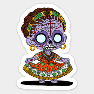 Cute Angolan Zombie Sticker