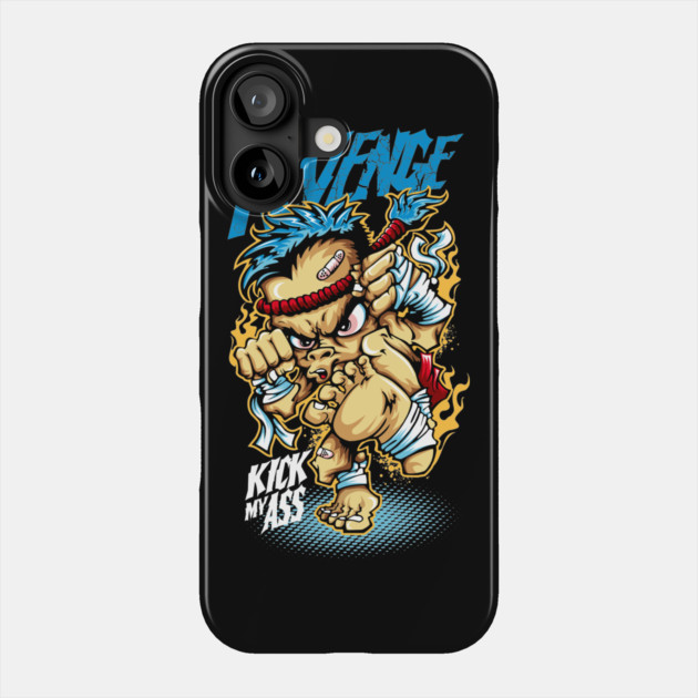 Revenge Kick My Ass T-Shirt - Bold and Edgy Quote Design Phone Case by Urbanprint