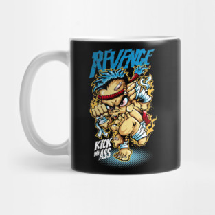 Revenge Kick My Ass T-Shirt - Bold and Edgy Quote Design Mug