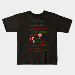 Four Food groups of Elves Kids T-Shirt