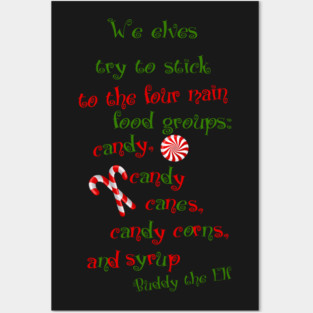 Four Food groups of Elves Posters and Art